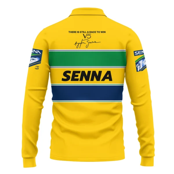 Forever Senna Formula One Exclusive Long Polo Shirt BLF1190525A1LPL - Image 3