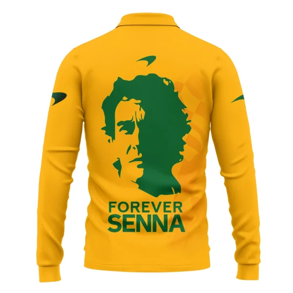 Forever Senna McLaren Formula One Exclusive Long Polo Shirt BLF1190525A3LPL - Image 3