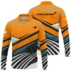 Waves Pattern McLaren F1 Exclusive Long Polo Shirt BLF131525A1LPL