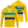Ayrton Senna The Racing Legend McLaren F1 Exclusive Long Polo Shirt BLF13625A1LPL