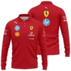 2025 Scuderia Ferrari F1 Special Edition Long Polo Shirt BLFRR4625A3LPL