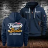 Triumph Motorcycles Exclusive Logo Hoodie Half Zipper QTTRI140425A3 - Navy