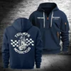 Triumph Motorcycles Exclusive Logo Hoodie Half Zipper QTTRI140425A6 - Navy