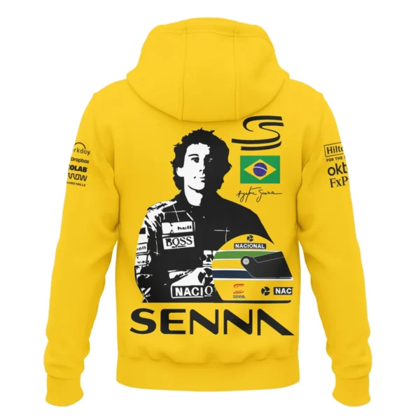 Ayrton Senna Flag And Helmet McLaren F1 Exclusive Zipper Hoodie BLF13625A4ZHD - Image 3