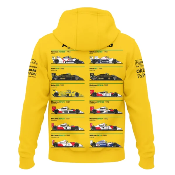 Senna x McLaren - Exclusive Zipper Hoodie Featuring His Iconic Liveries BLF13625A5ZHD - Image 3