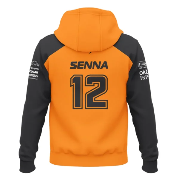 Ayrton Senna The Racing Legend McLaren F1 Exclusive Zipper Hoodie BLF16625A2ZHD - Image 3