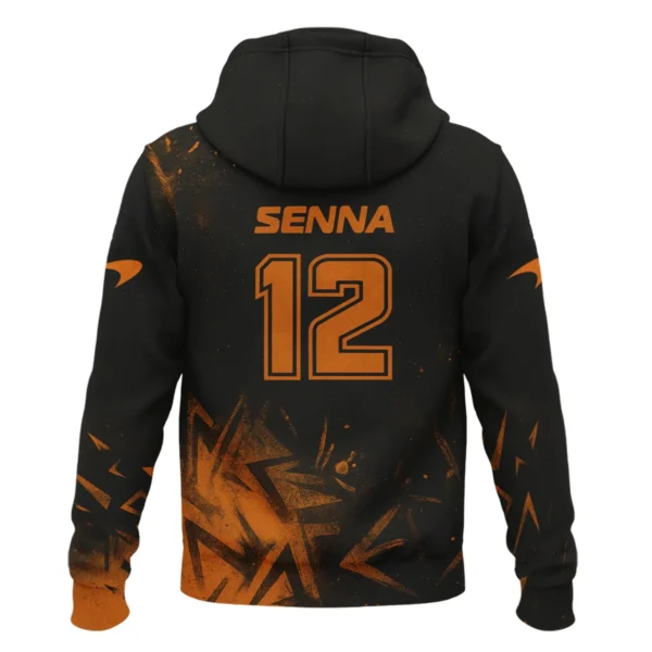 Ayrton Senna The Racing Legend McLaren F1 Exclusive Zipper Hoodie BLF16625A3ZHD - Image 3