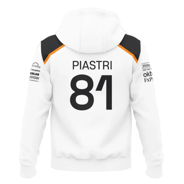 Oscar Piastri OP81 McLaren F1 Exclusive Zipper Hoodie BLF19625A3ZHD - Image 3