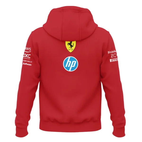 2025 Scuderia Ferrari F1 Special Edition Zipper Hoodie BLFRR4625A3ZHD - Image 3