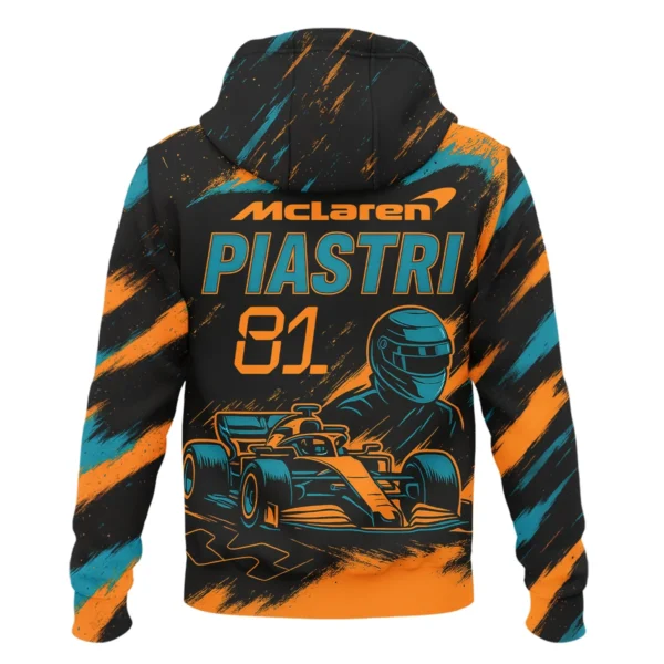Piastri 81 McLaren F1 Exclusive Zipper Hoodie BLMCL1625A1ZHD - Image 3