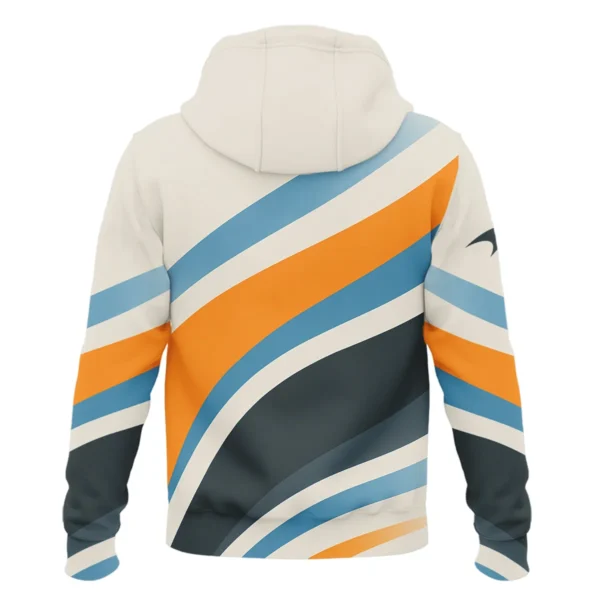 Waves Pattern McLaren F1 Exclusive Zipper Hoodie BLMCL1625A2ZHD - Image 3