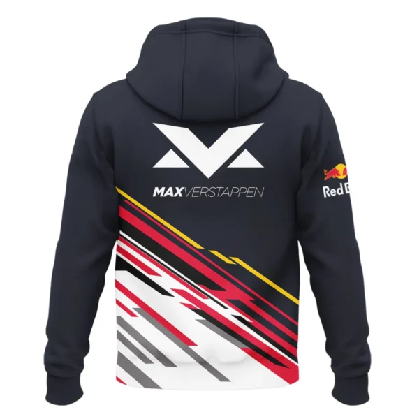 Max Verstappen Red Bull Racing F1 Exclusive Zipper Hoodie BLRBR20525A2ZHD - Image 3