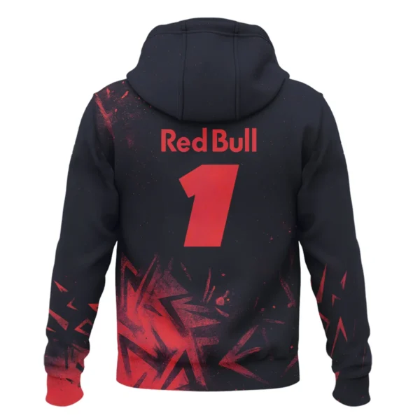 Max Verstappen Red Bull Racing F1 Exclusive Zipper Hoodie BLRBR20525A4ZHD - Image 3