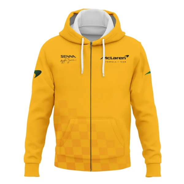 Forever Senna McLaren Formula One Exclusive Zipper Hoodie BLF1190525A3ZHD - Image 2