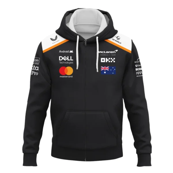 Oscar Piastri OP81 McLaren F1 Exclusive Zipper Hoodie BLF19625A4ZHD - Image 2
