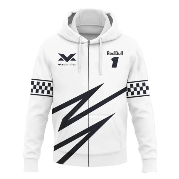 Max Verstappen Red Bull Racing F1 Exclusive Zipper Hoodie BLRBR20525A1ZHD - Image 2
