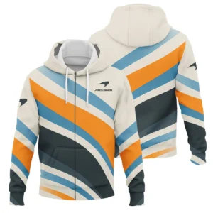 Waves Pattern McLaren F1 Exclusive Zipper Hoodie BLMCL1625A2ZHD