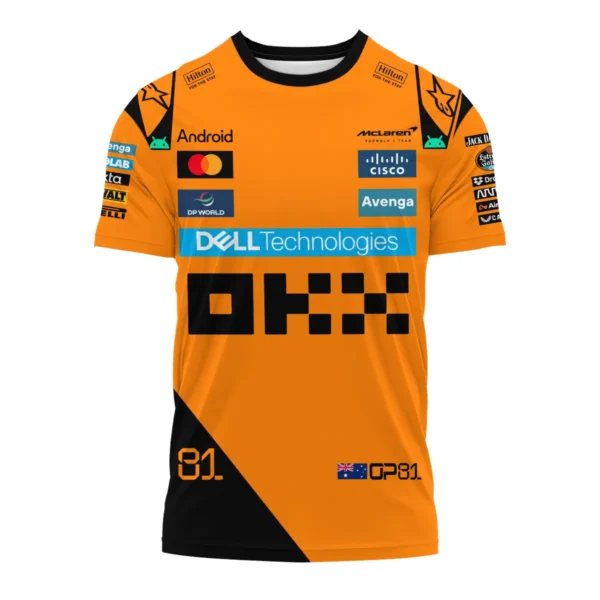 Oscar Piastri McLaren Formula One Exclusive T-Shirt BLF1180525A3TS - Image 2