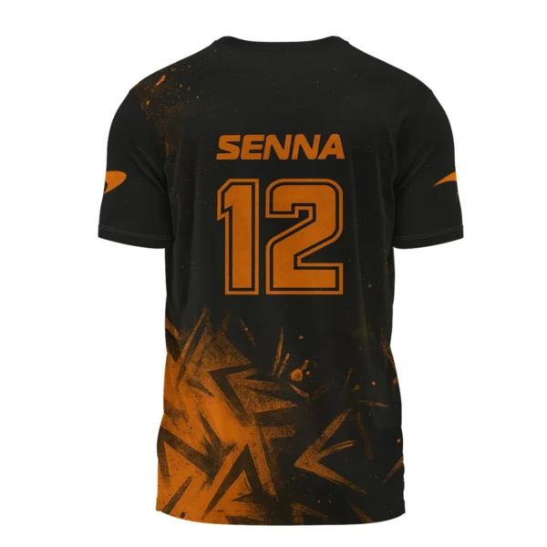 Ayrton Senna The Racing Legend McLaren F1 Exclusive T-Shirt BLF16625A3TS - Image 3