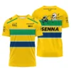 Ayrton Senna The Racing Legend McLaren F1 Exclusive T-Shirt BLF13625A1TS