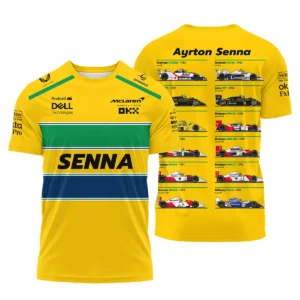 Senna x McLaren - Exclusive T-Shirt Featuring His Iconic Liveries BLF13625A5TS