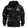 Triton Exclusive Logo Fashion Hoodie Half Zip BLC11625A1TRT - Black