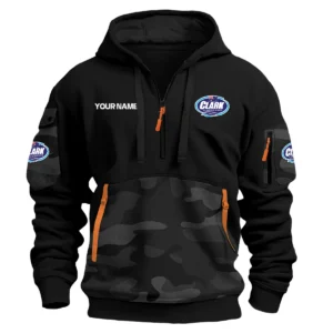 Clark Aluminium Boats Exclusive Logo Hoodie Half Zipper Fishing QTFS200525A2CAB - Black
