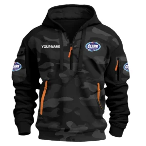 Clark Aluminium Boats Exclusive Logo Hoodie Half Zipper Fishing QTFS200525A3CAB - Black