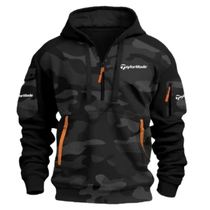 TaylorMade Exclusive Logo Hoodie Half Zipper Golf HOGF210525A4TM - Black