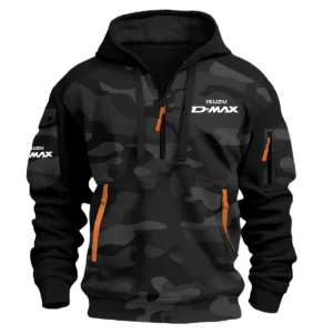 Isuzu D-MAX Exclusive Logo Hoodie Half Zipper Ute QTUT280525A1ID - Black