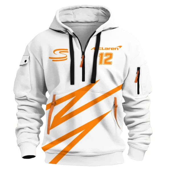 Ayrton Senna The Racing Legend McLaren F1 Exclusive Hoodie Half Zipper BLF16625A4HDF - Image 2