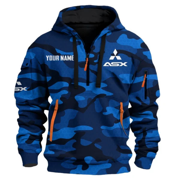 ASX Exclusive Logo Fashion Hoodie Half Zip BLC11625A1ASX - Blue