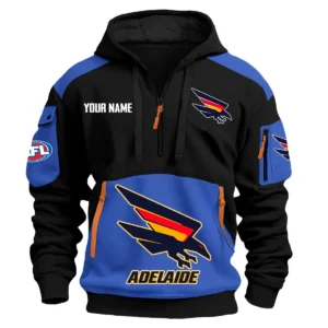 Adelaide Crows Australian Football League Exclusive Logo Hoodie Half Zipper HOAFL190525A01ADEL - Blue