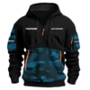 Bar Crusher Exclusive Logo Hoodie Half Zipper Fishing QTFS200525A2BCR - Blue