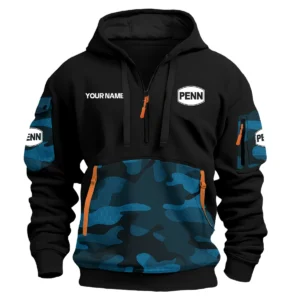 Penn Fishing Exclusive Logo Hoodie Half Zipper Fishing QTFS200525A2PES - Blue