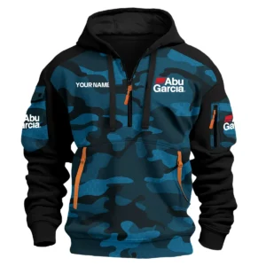 Abu Garcia Exclusive Logo Hoodie Half Zipper Fishing QTFS200525A3AG - Blue