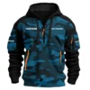 Bar Crusher Exclusive Logo Hoodie Half Zipper Fishing QTFS200525A3BCR - Blue