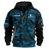 Humminbird Exclusive Logo Hoodie Half Zipper Fishing QTFS200525A3HUM - Blue
