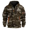 Triton Exclusive Logo Fashion Hoodie Half Zip BLC11625A1TRT - Brown