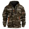 X-Trail Exclusive Logo Fashion Hoodie Half Zip BLC11625A1XTL - Brown