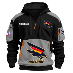 Adelaide Crows Australian Football League Exclusive Logo Hoodie Half Zipper HOAFL190525A01ADEL - Gray