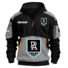 Port Adelaide Power Australian Football League Exclusive Logo Hoodie Half Zipper HOAFL190525A01PORT - Gray