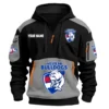 Western Bulldogs Australian Football League Exclusive Logo Hoodie Half Zipper HOAFL190525A01WB - Gray