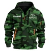 Toyota Exclusive Logo Fashion Hoodie Half Zip BLC11625A1TOY - Green