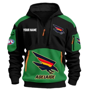 Adelaide Crows Australian Football League Exclusive Logo Hoodie Half Zipper HOAFL190525A01ADEL - Green