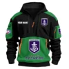 Fremantle Dockers Australian Football League Exclusive Logo Hoodie Half Zipper HOAFL190525A01FRE - Green