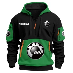 Can-Am (BRP) Exclusive Logo Hoodie Half Zipper HOMOT090625A01CANHDF - Green