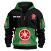 Yamaha Exclusive Logo Hoodie Half Zipper HOMOT090625A01YAMHDF - Green