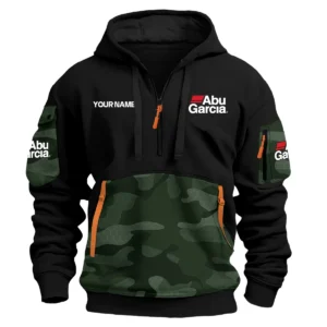 Abu Garcia Exclusive Logo Hoodie Half Zipper Fishing QTFS200525A2AG - Green