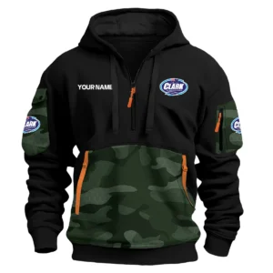 Clark Aluminium Boats Exclusive Logo Hoodie Half Zipper Fishing QTFS200525A2CAB - Green